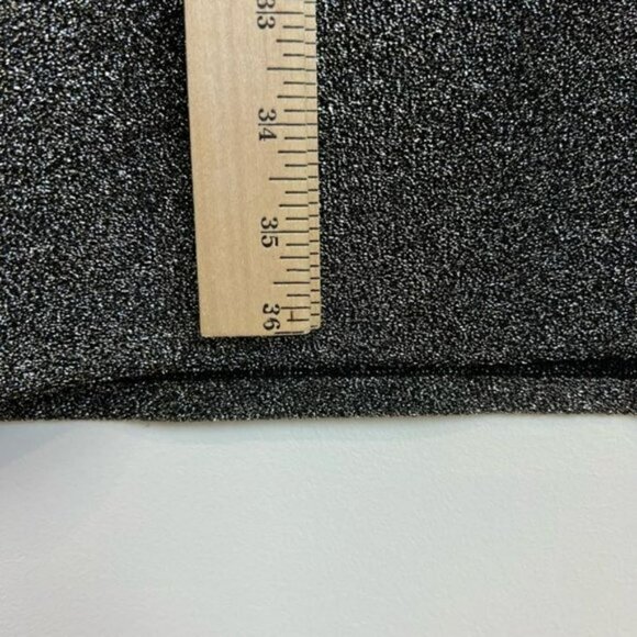 NWT Noisy May Finity Short Dress Metallic Silver & Black Fitted Short Sleeves S - Picture 9 of 14